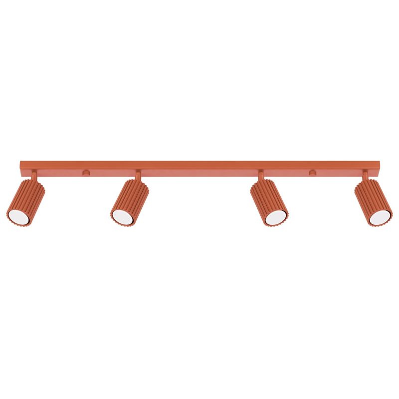 Oprawa sufitowa spot Sollux Lighting Karbon ochra czerwona 4 x GU10 x IP20 wym: 16,5 x 81 x 6,5 cm - 1 szt.