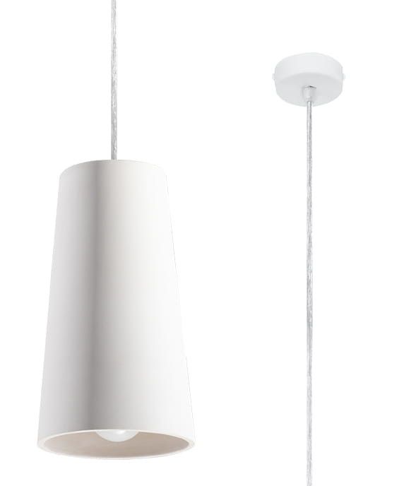 Lampa sufitowa wisząca Sollux Lighting Gulcan 8496 biała szerokość 16 cm 1xGU10 x 40W 1 szt.