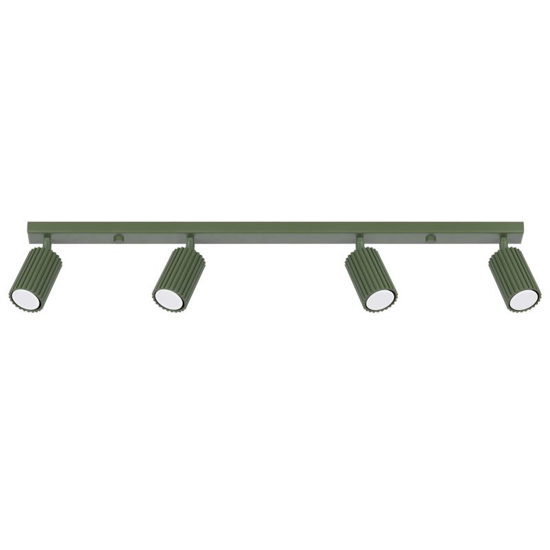 Spot Sollux Lighting Karbon zielony oliwkowy 4 x GU10 x IP20 wym: 16,5 x 81 x 6,5 cm - 1 szt.