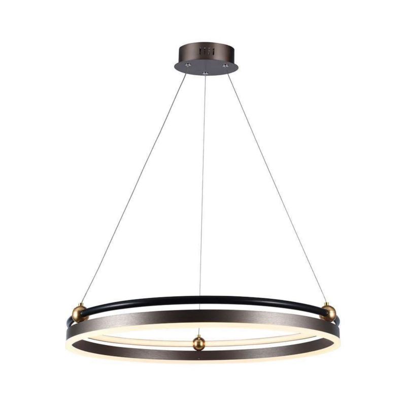 Lampa wisząca V-TAC Vt-7579 0547 brązowa ring wbudowany LED 30W 1 szt.