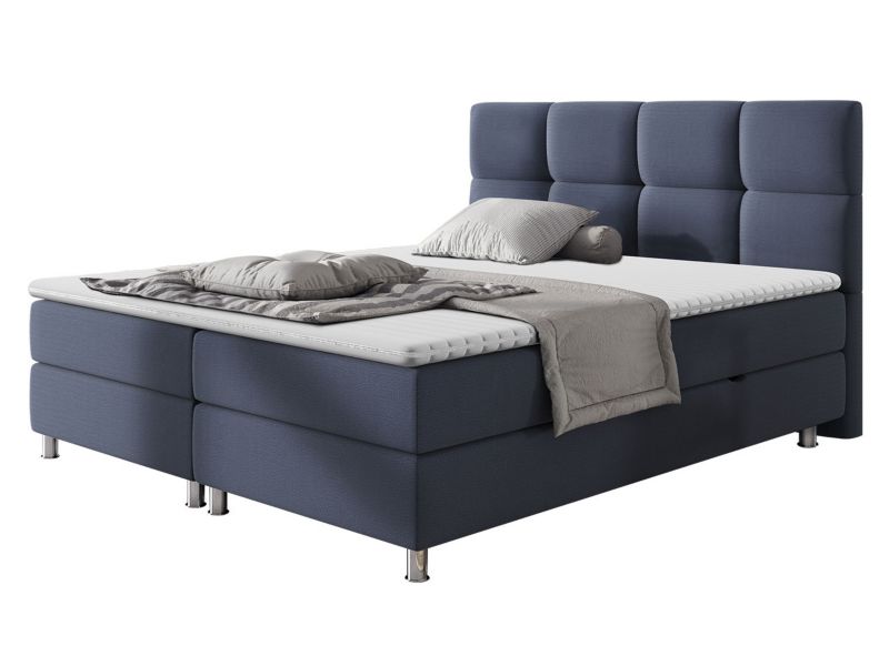 Łóżko kontynentalne MIRJAN 24 Dave 180x200 niebieski jeans 1 szt.