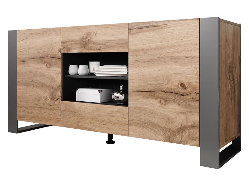 Komoda MIRJAN 24 Wood wotan/antracyt 1 szt.
