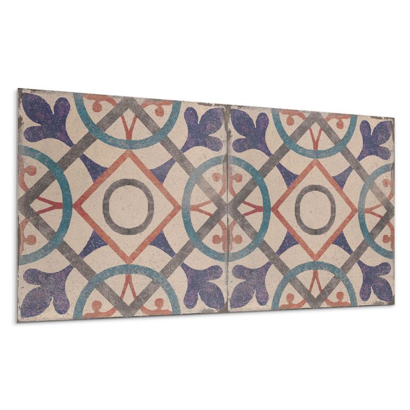 Kafelki samoprzylepne Wallfluent 40x20 cm Motyw okręgów w stylu geometrycznym 10 szt.
