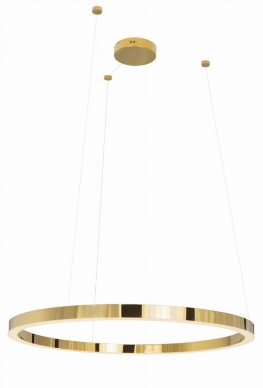 Lampa wisząca Maxlight Luxury 0115 złota ring wbudowany LED 67W 1 szt.