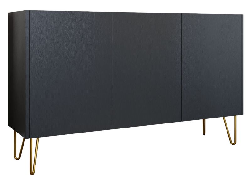 Komoda MIRJAN 24 Narine K144 czarny grafit/marmur black royal 1 szt.