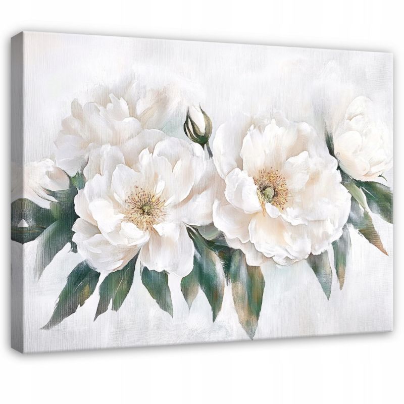 Obraz Do Sypialni Salonu Kwiaty Na Płótnie Canvas WALLARENA 60x40 cm Dekoracja Ścienna 1 szt.