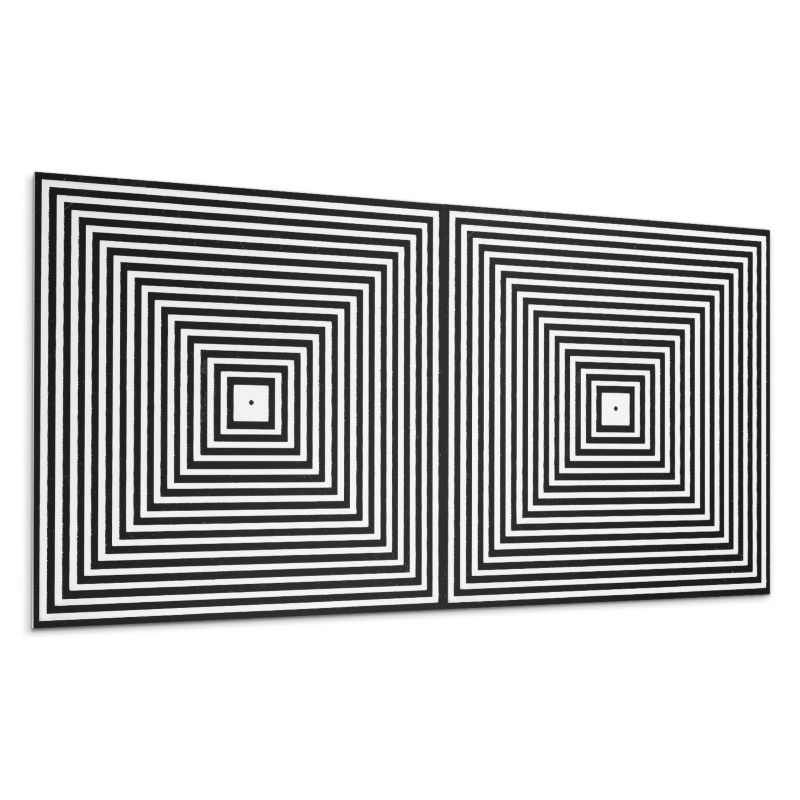 Panel samoprzylepny Wallfluent 120x60 cm Motyw kwadratowych linii koncentrycznych 1 szt.