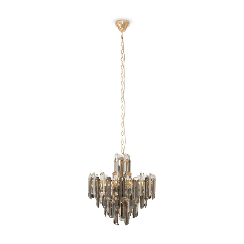 Lampa wisząca Maytoni Flare 0977 mosiężno-złota kryształowa 6xE14 x 40W 1 szt.