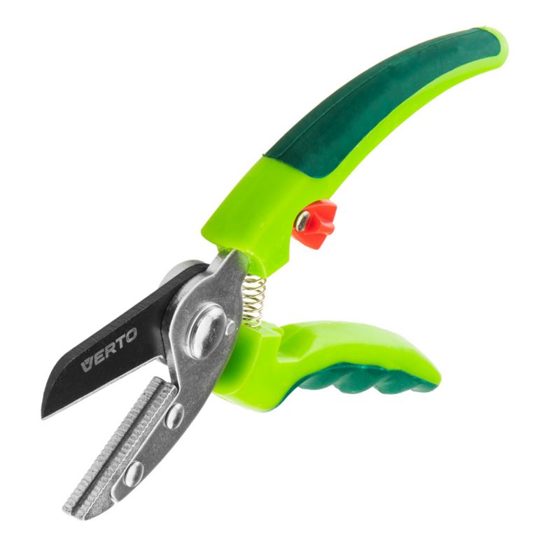 Sekator ogrodowy VERTO kowadełkowy 190 mm, średnica cięcia 10 mm 1 szt
