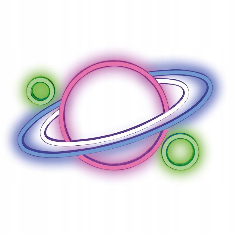 Neon LED Forever Light planeta kinkiet ściemniacz USB 1 szt.