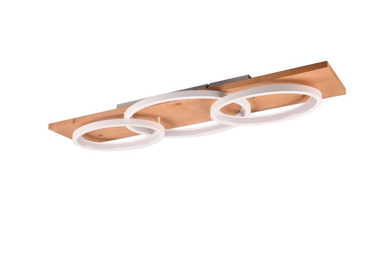 Lampa sufitowa wisząca Trio Barca 2155 biała ring wbudowany LED 40W 1 szt.