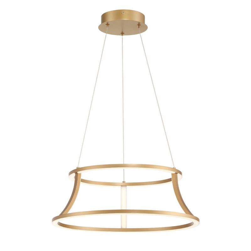 Lampa wisząca Quintiesse Cadoux 8525 szczotkowany złoty ring wbudowany LED 54W 1 szt.
