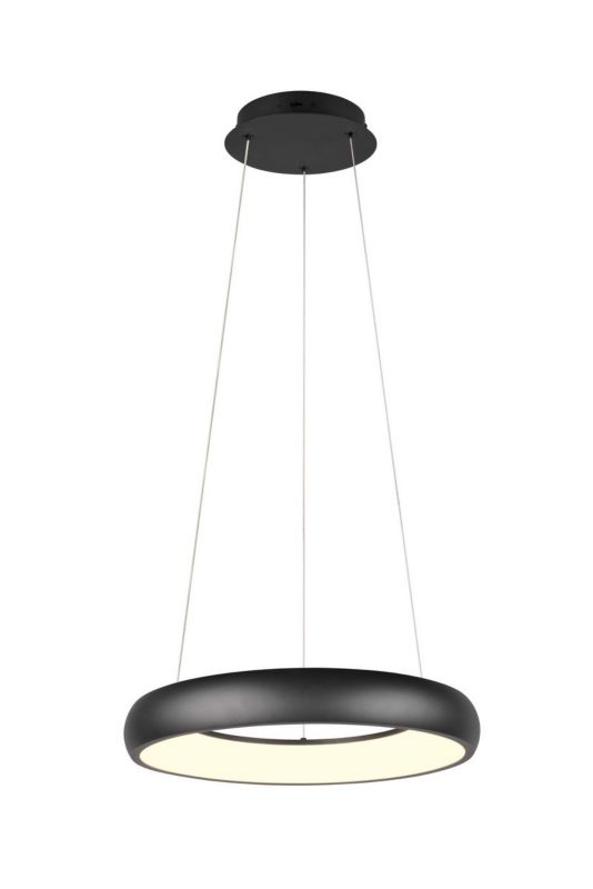 Lampa wisząca Trio Cardona 3841 czarna ring wbudowany LED 29W 1 szt.