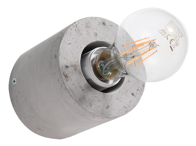 Kinkiet ścienny Sollux Lighting Salgado szary 1 x E27 x 60W IP20 wym: 10 x 10 x 10 cm - 1 szt.