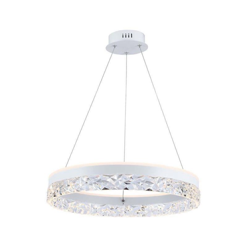 Lampa wisząca V-TAC Vt-7581 0561 biała ring wbudowany LED 25W 1 szt.