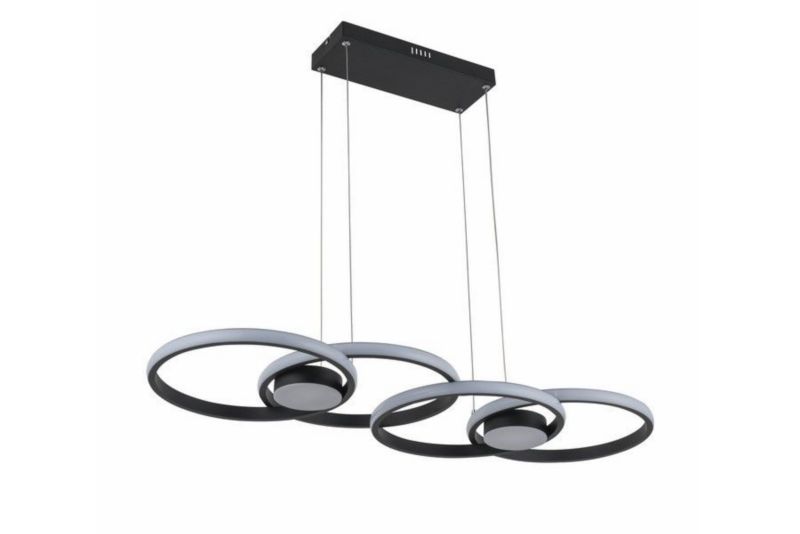 Lampa wisząca Reality Audia 2839 czarna ring wbudowany LED 48W 1 szt.