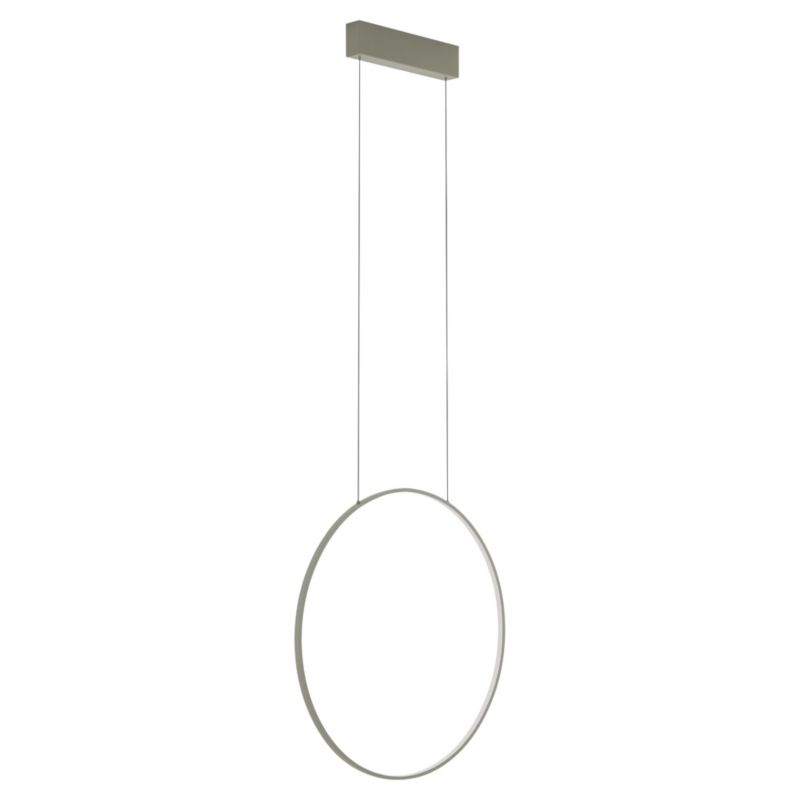 Lampa wisząca Nowodvorski Lighting Circolo M 4011 oliwkowo-biała ring wbudowany LED 21W 1 szt.