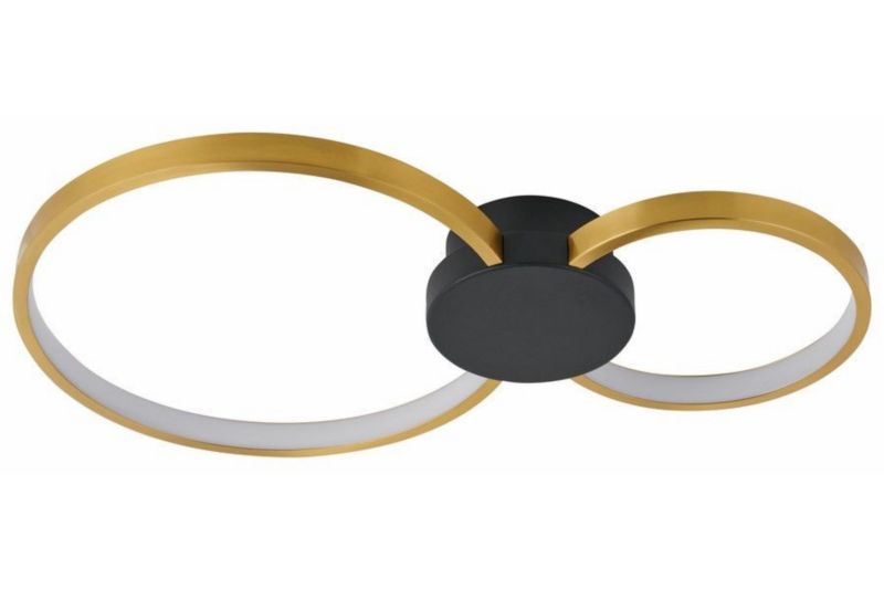 Lampa sufitowa wisząca Reality Condida 3461 złoto-czarna-biała ring wbudowany LED 20W 1 szt.
