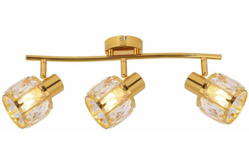Lampa sufitowa wisząca Reality Crownie 1788 złota kryształowa 3xE14 x 1 szt.