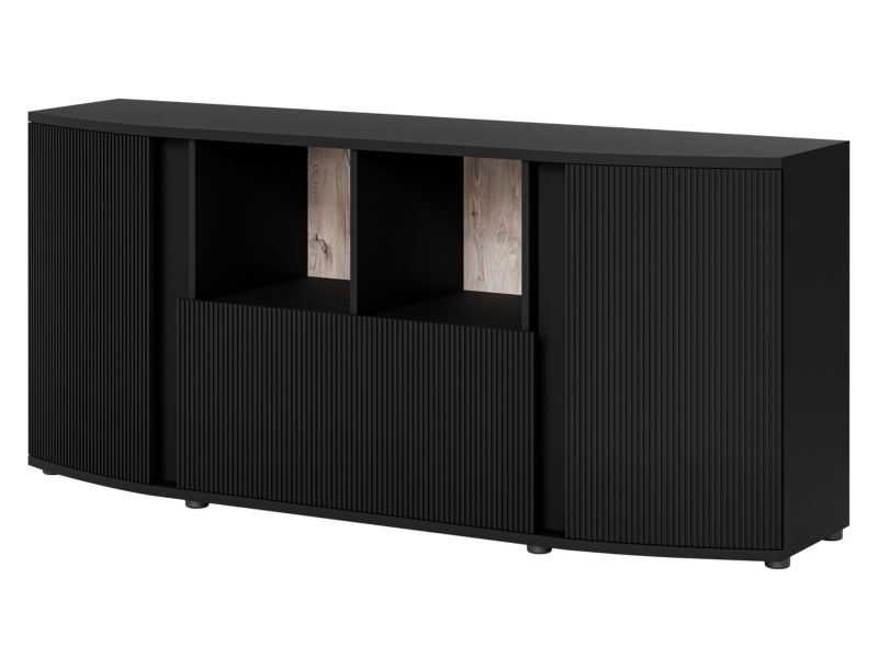 Komoda MIRJAN 24 Michelle 179 czarny mat/czarny mat/viking oak 1 szt.