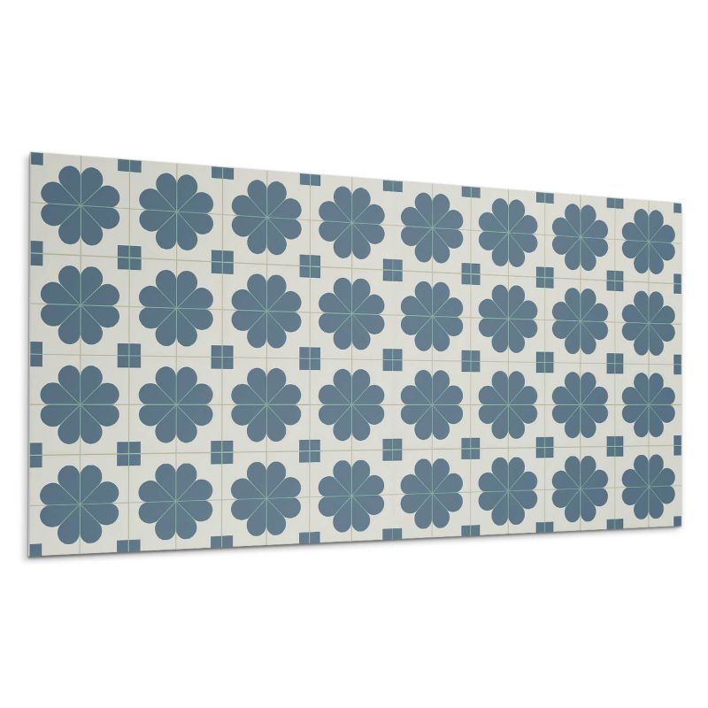 Kafelki samoprzylepne Wallfluent 60x30 cm Kwiaty w kratkę 6 szt.