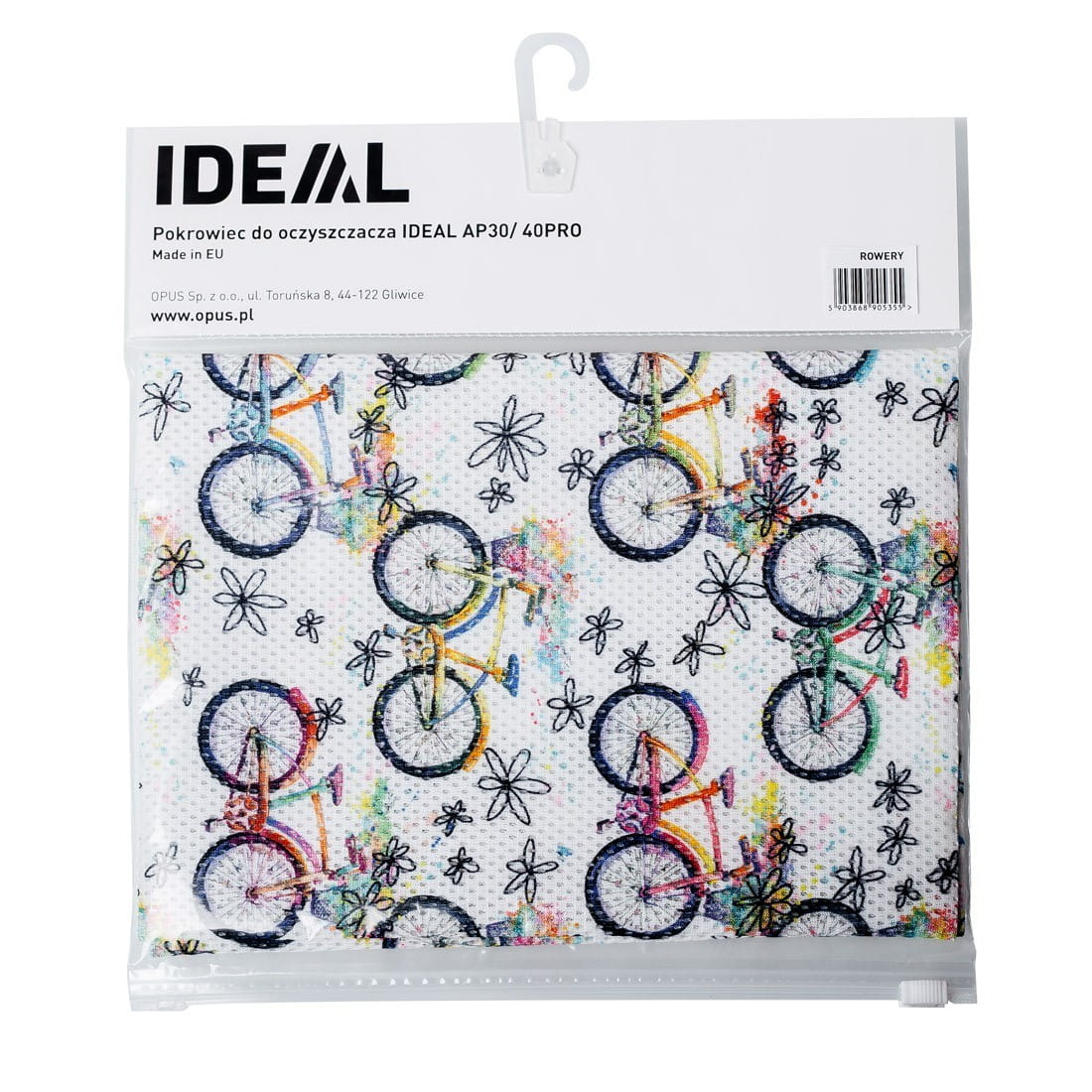 Pokrowiec dekoracyjny Ideal AP30PRO oraz Ideal AP40PRO, rowery.