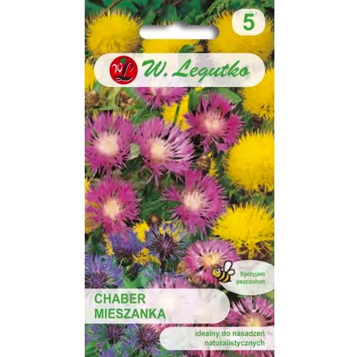 1 szt, Chaber blawatek, mix kolorow - Nasiona: Ilość w opakowaniu: 0.5 g