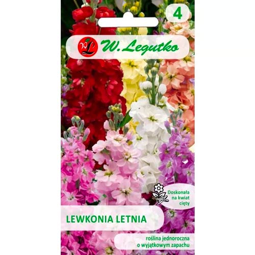 1 szt, Lewkonia letnia Excelsior, mix - Nasiona: Ilość w opakowaniu: 0.5 g