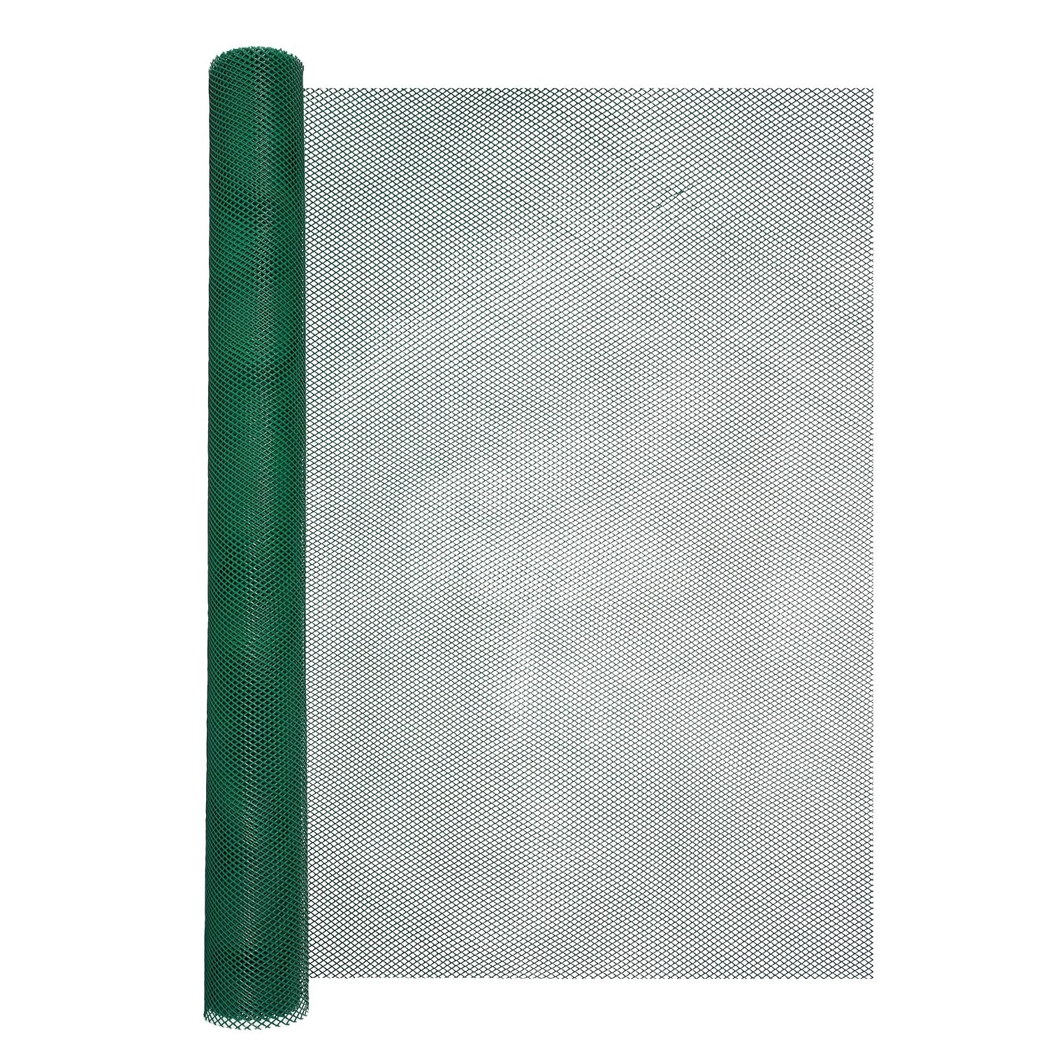Siatka plastikowa 520 g/m2 ocz. 7 x 7 mm, zielona - 1,2 x 5 m