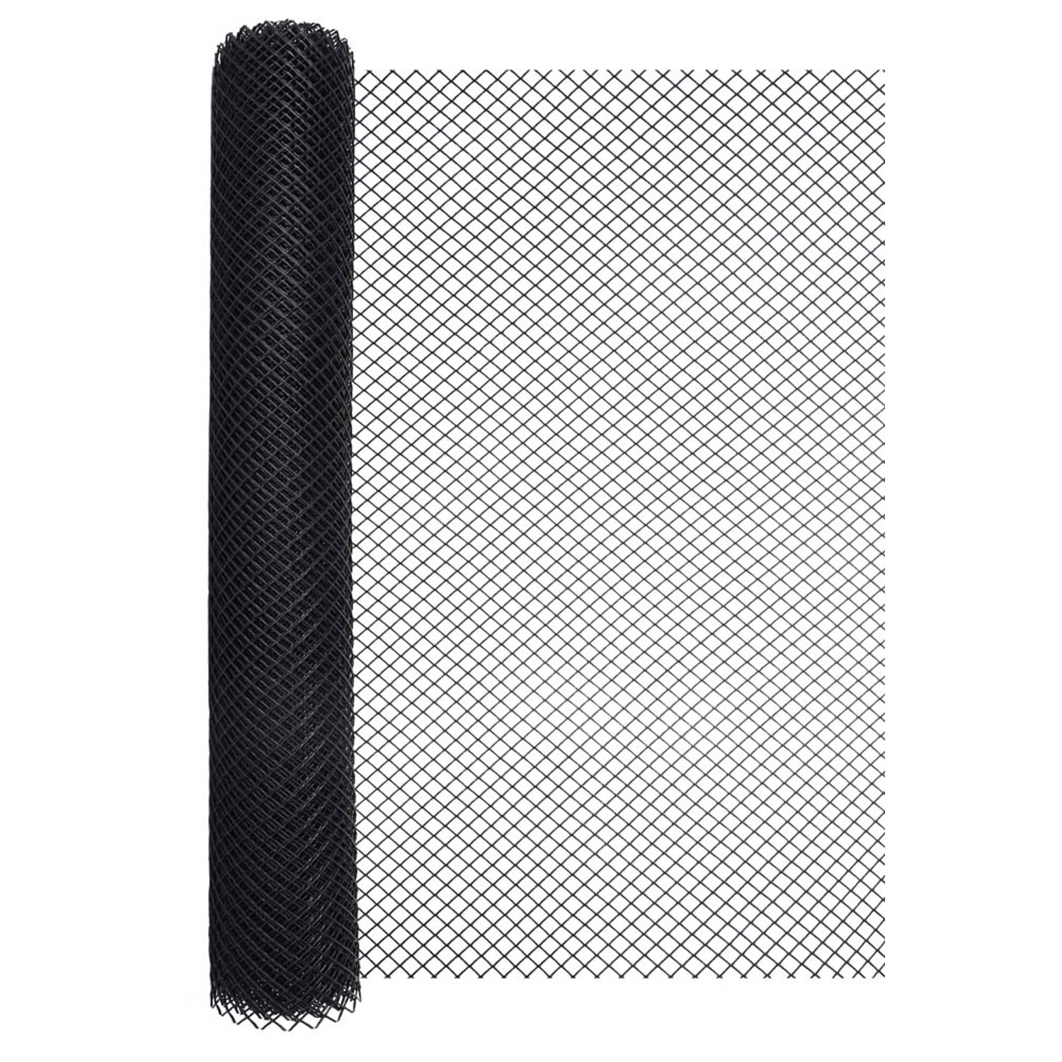 Siatka plastikowa czarna ocz. 20 x 20 mm - 1,2 x 8 m