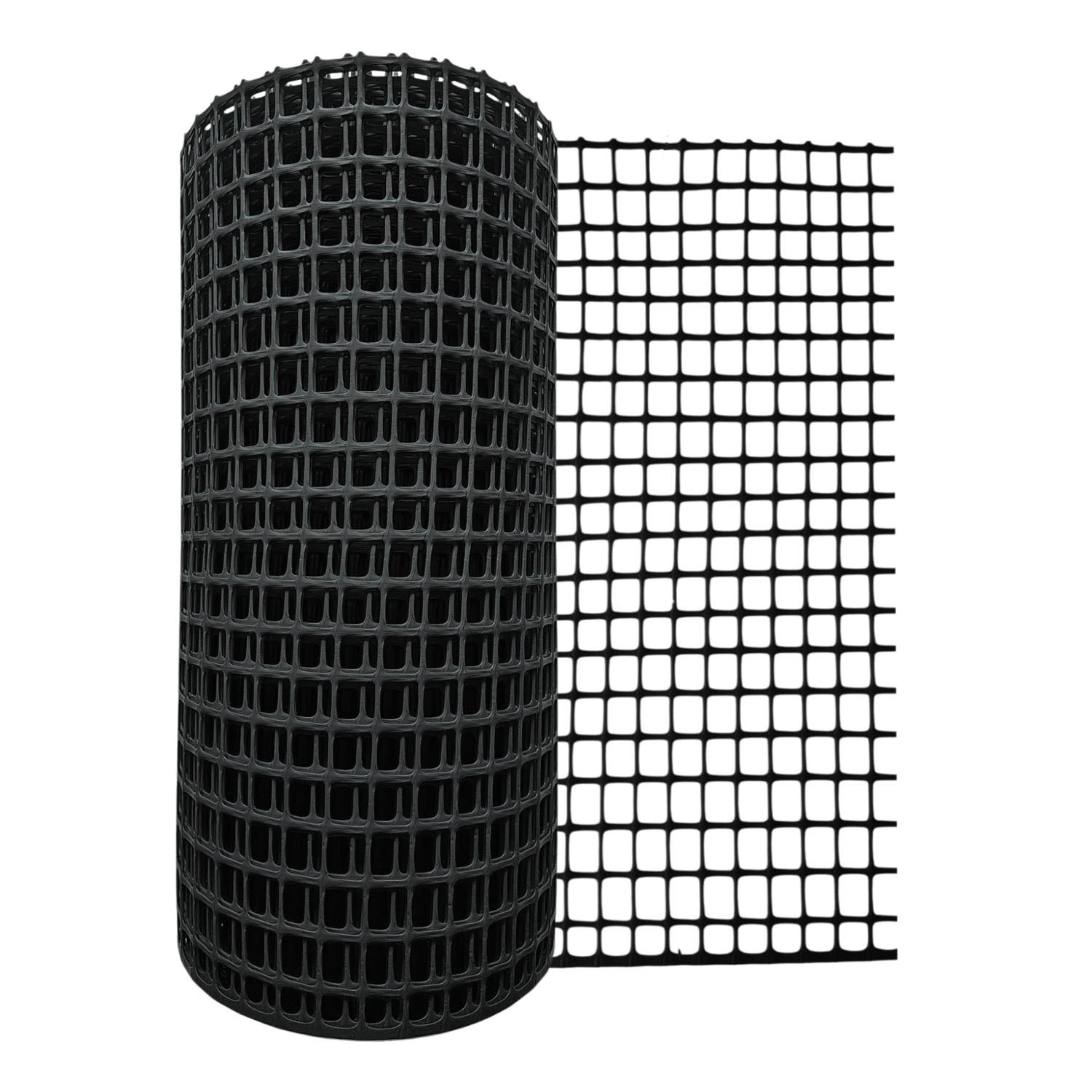 Siatka plastikowa 450 g/m2 ocz. 30 x 30 mm, antracyt - 0,6 x 25 m