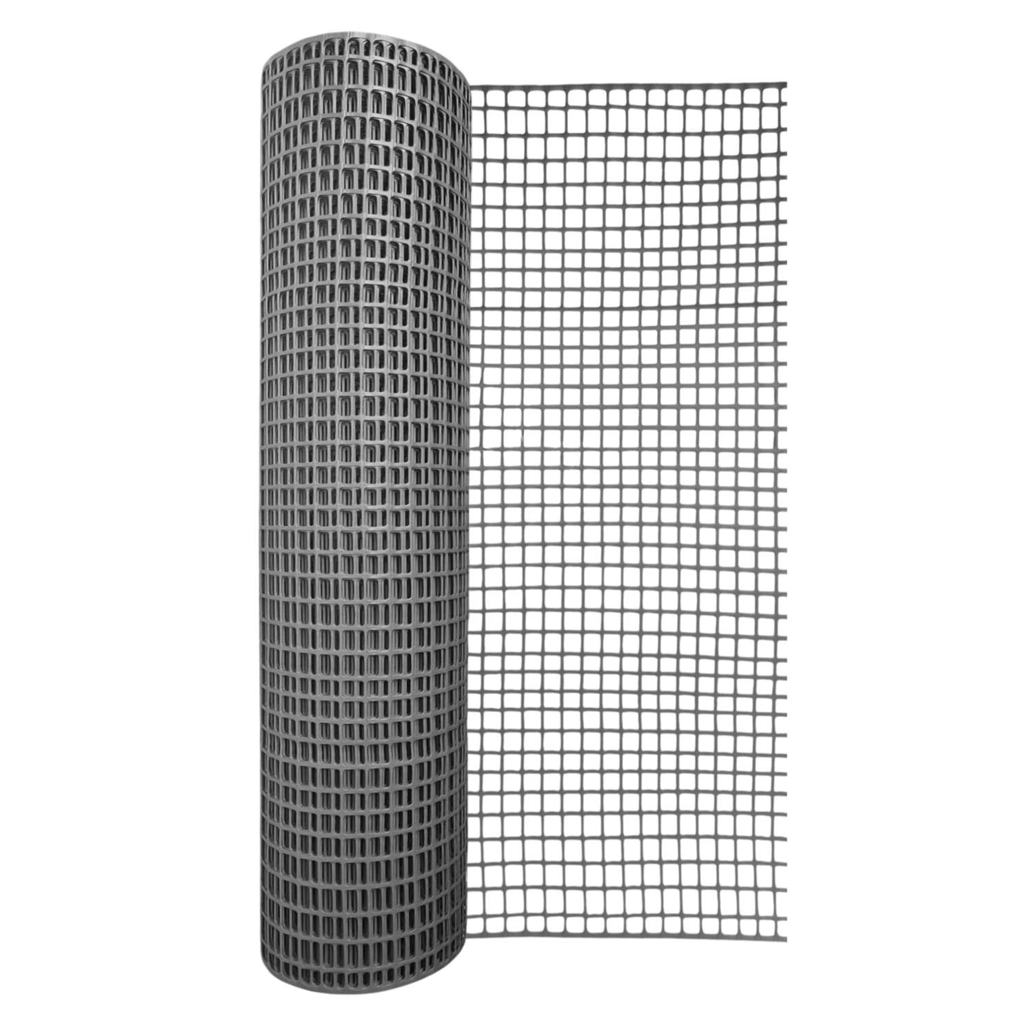 Siatka plastikowa 450 g/m2 ocz. 30 x 30 mm, antracyt - 1,2 x 25 m