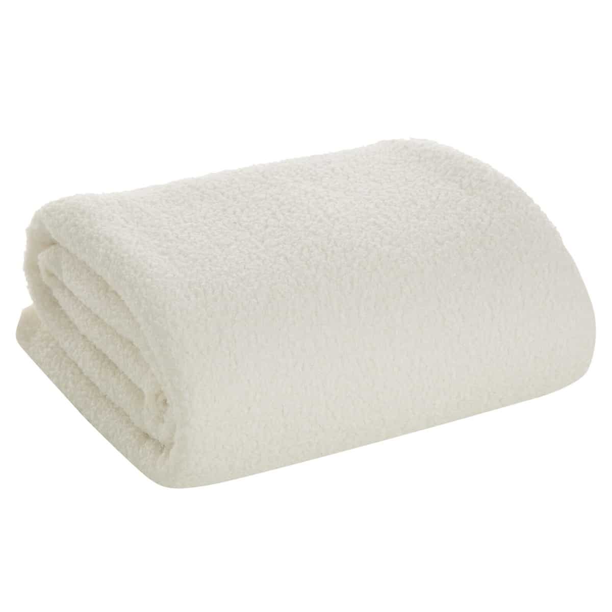 Koc Boucle kremowy - rozmiar do wyboru MM - 200x220