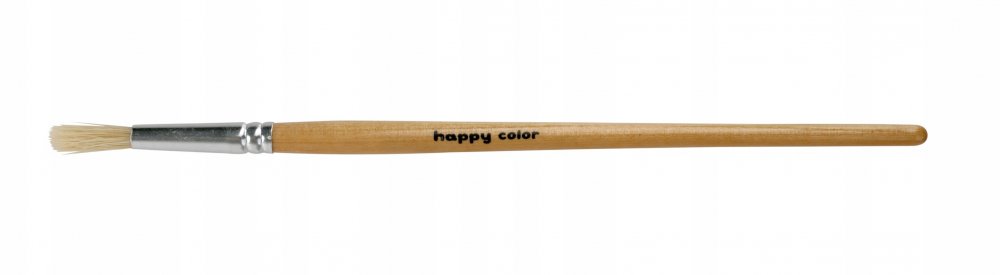 Pędzel szkolny Happy Color, nr 8, okrągły, 1 sztuka