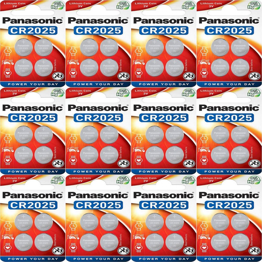 12x Bateria litowa Panasonic, 3V, CR2025, 4 sztuki