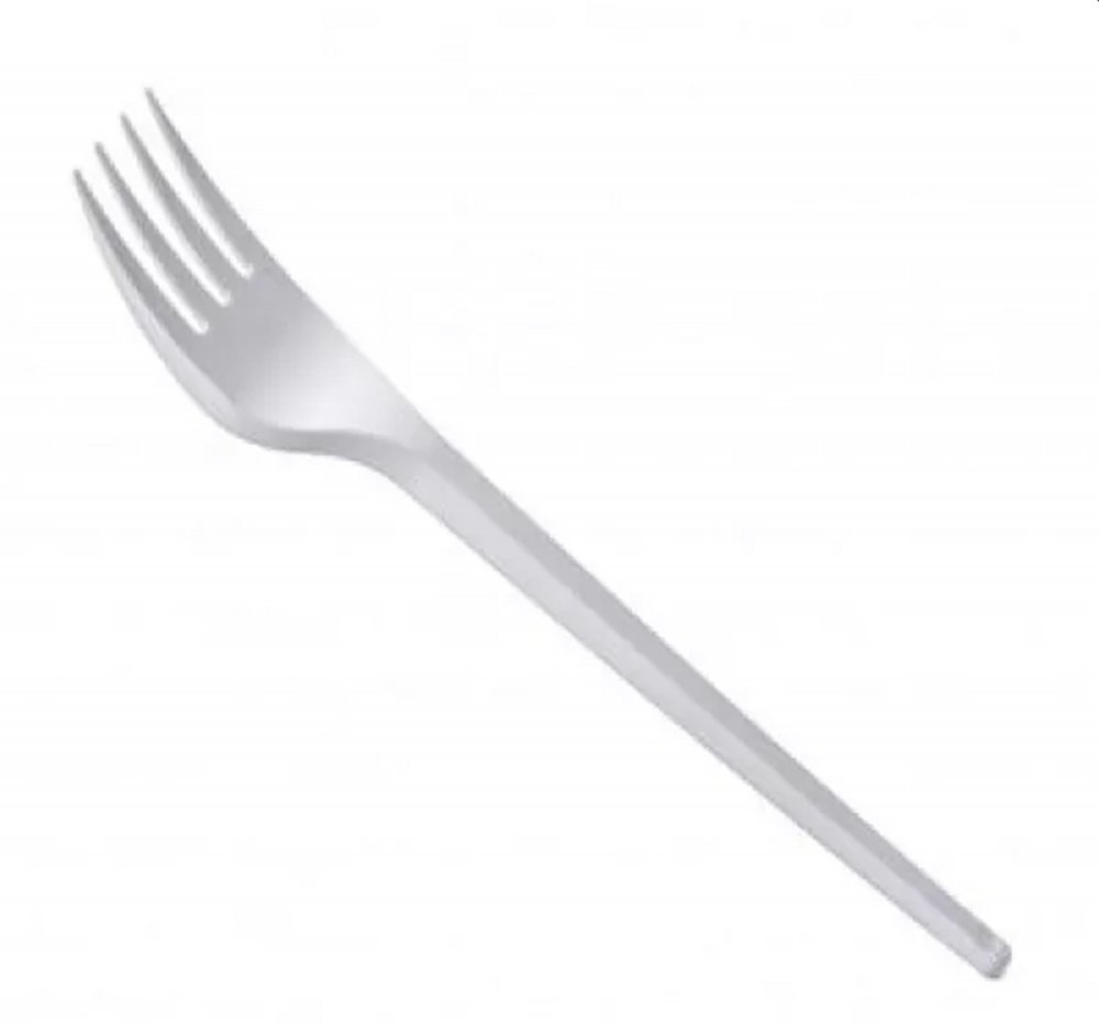 Widelce plastikowe, wielorazowe, 100 sztuk, biały