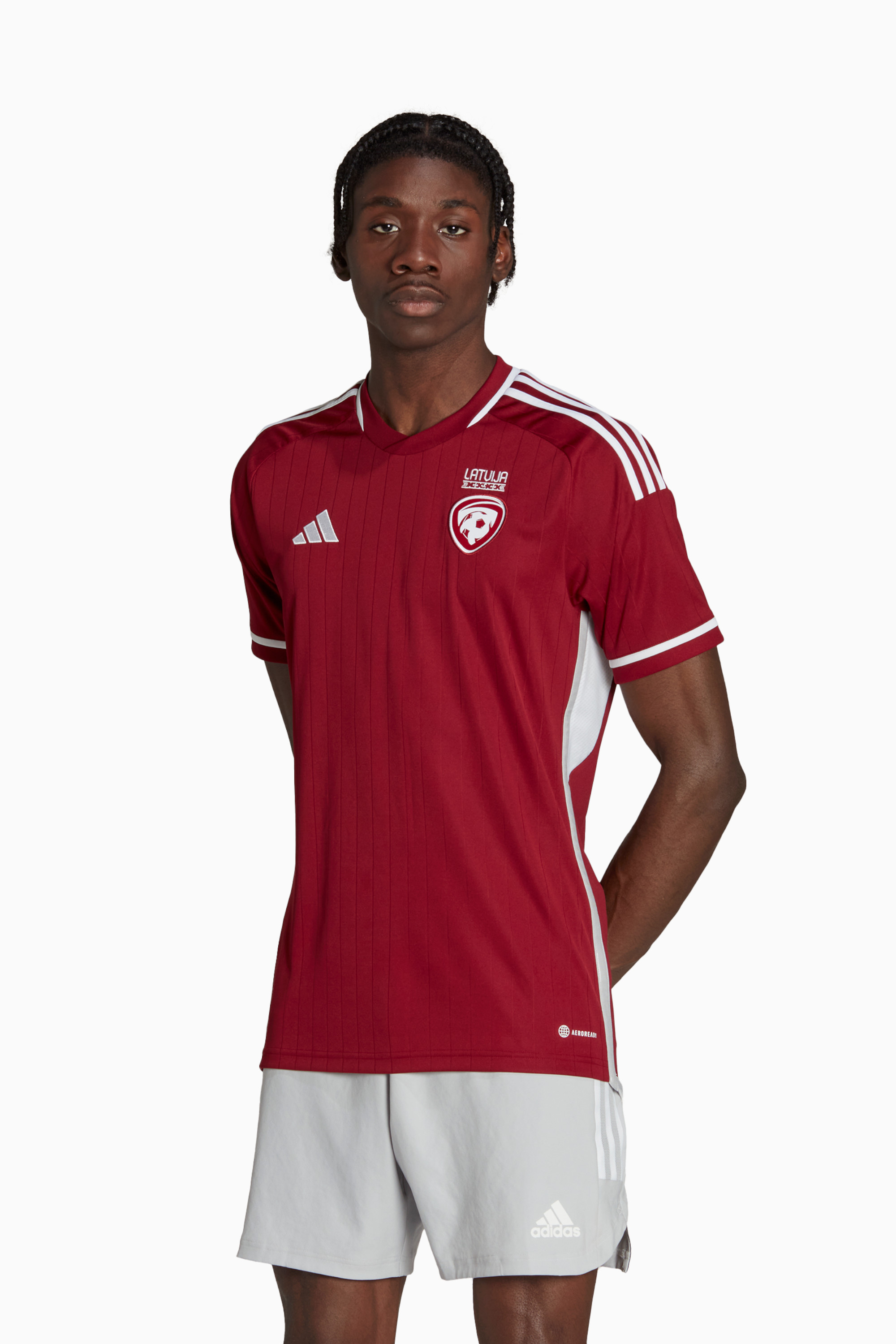 Koszulka Reprezentacji Łotwy adidas 2022 Domowa - Czerwony