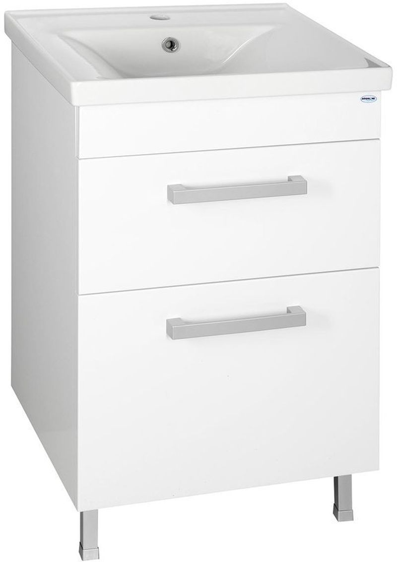Aqualine Sava umywalka 55x46 cm meblowa prostokątna biała 2055