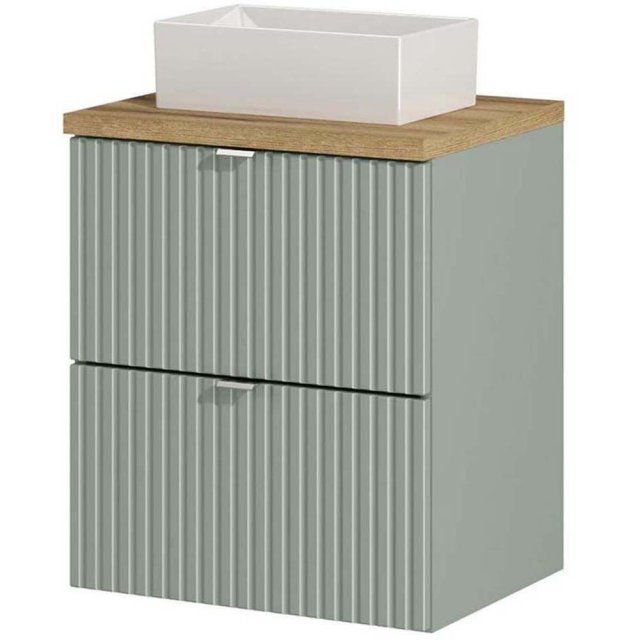 COMAD Zestaw mebli LINE REED GREEN szafka z blatem WOTAN 50 cm, umywa