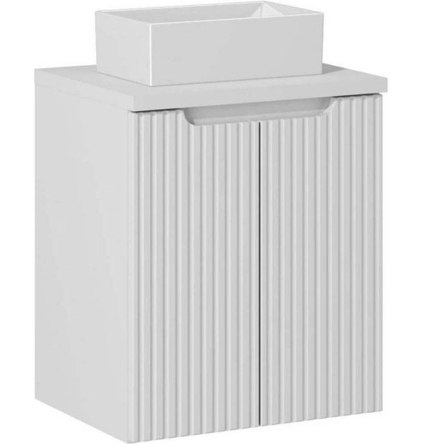 COMAD Zestaw mebli NOVA WHITE szafka z drzwiami z blatem 50 cm, umywa