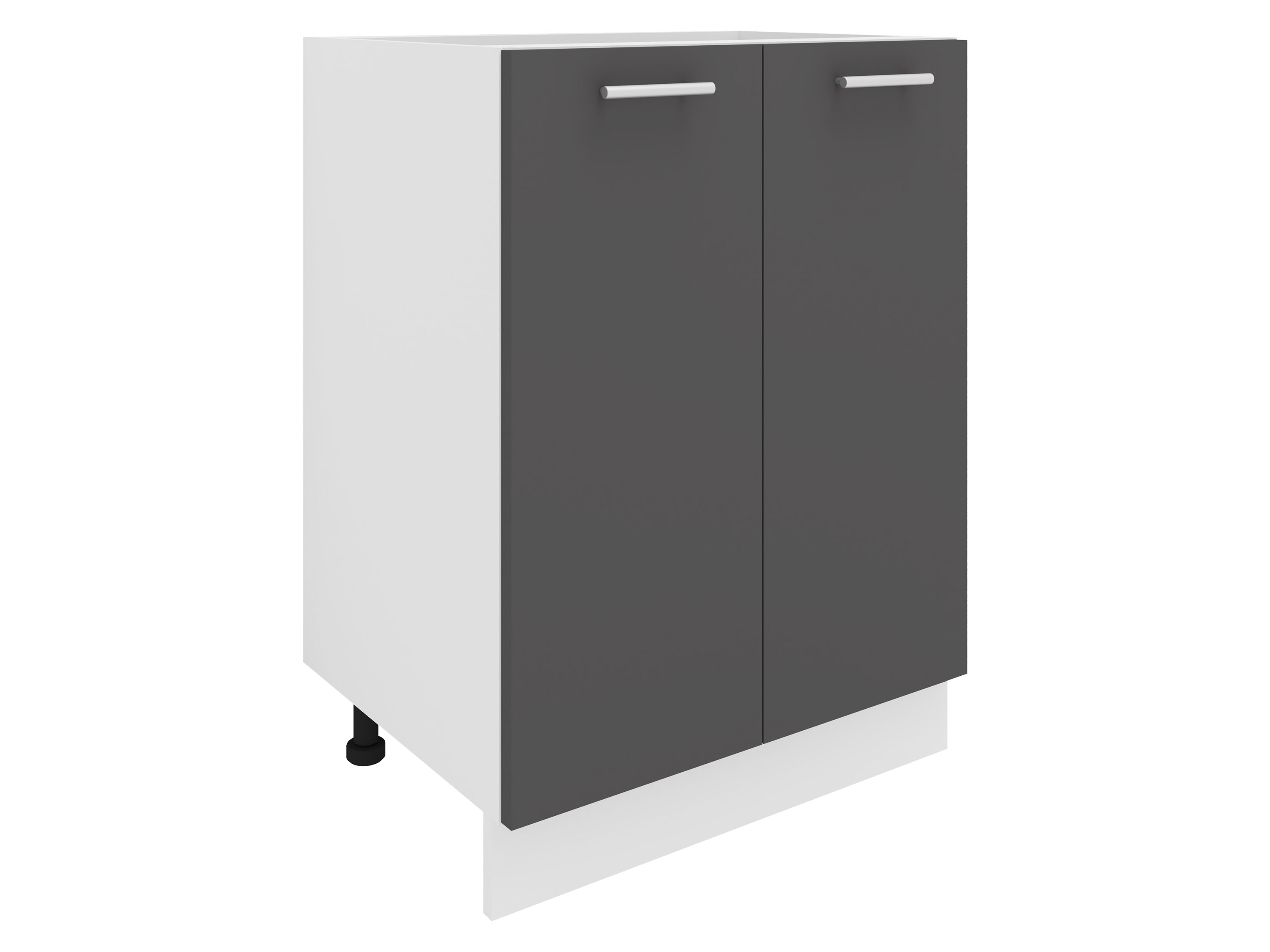 VCM Szafka dolna Esilo Szafka kuchenna, Biały/ antracyt, 2 fronty/ 60 cm
