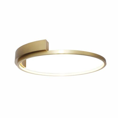 Lampa sufitowa wisząca Rabalux Holize 2877 złoto-biała ring wbudowany LED 23W 1 szt.