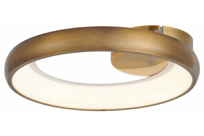 Lampa sufitowa wisząca Reality Thea 2112 ciemny złoty ring wbudowany LED 20W 1 szt.