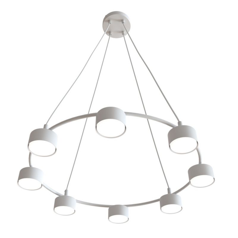 Lampa wisząca Emibig Starlit 0436 biała ring 8xGX53 x 8W 1 szt.
