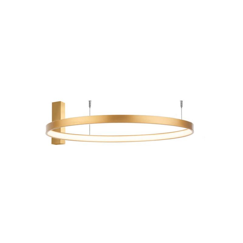 Lampa sufitowa wisząca Shilo Agari 3447 złoty mat ring wbudowany LED 54W 1 szt.
