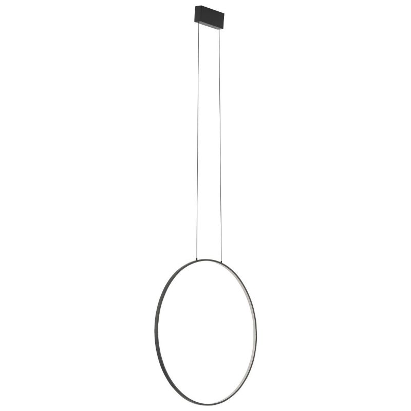 Lampa wisząca Nowodvorski Lighting Circolo Led 8614 czarna ring wbudowany LED 21W 1 szt.
