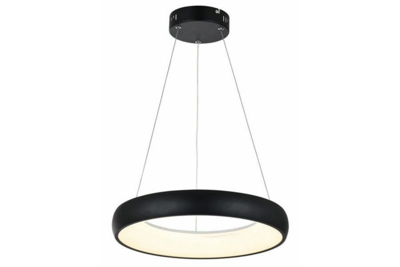 Lampa wisząca Reality Lima 1177 czarna ring wbudowany LED 24W 1 szt.