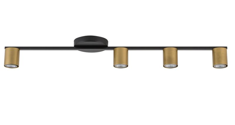 Lampa sufitowa wisząca Sigma Lighting Sky 1338 czarno-złota dekoracyjna 4xGU10 x 1 szt.