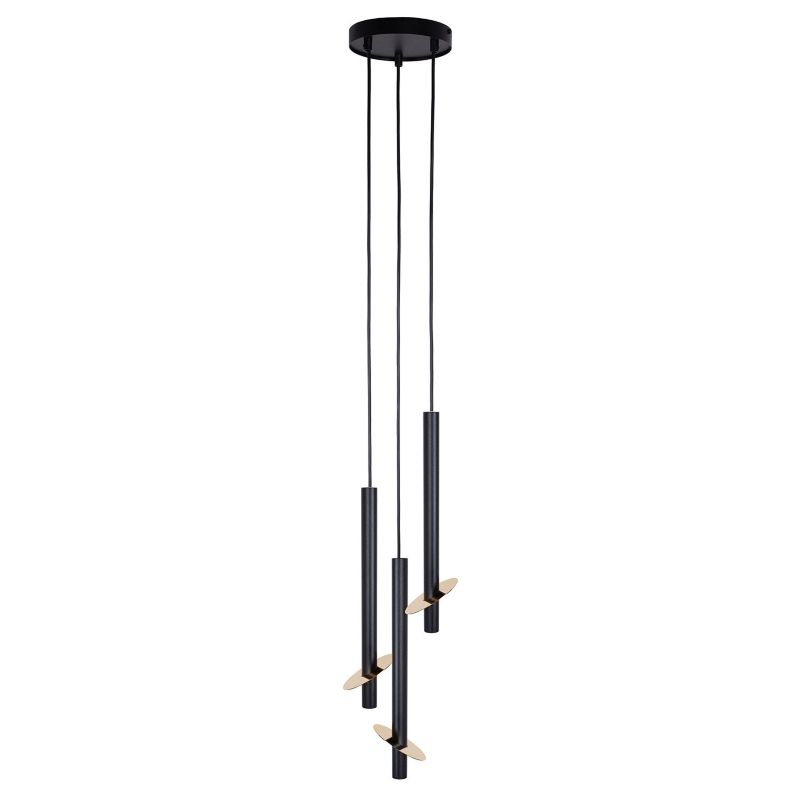 Lampa wisząca Sigma Lighting Sopel Ring 6065 czarno-złota ring 3xG9 x 1 szt.