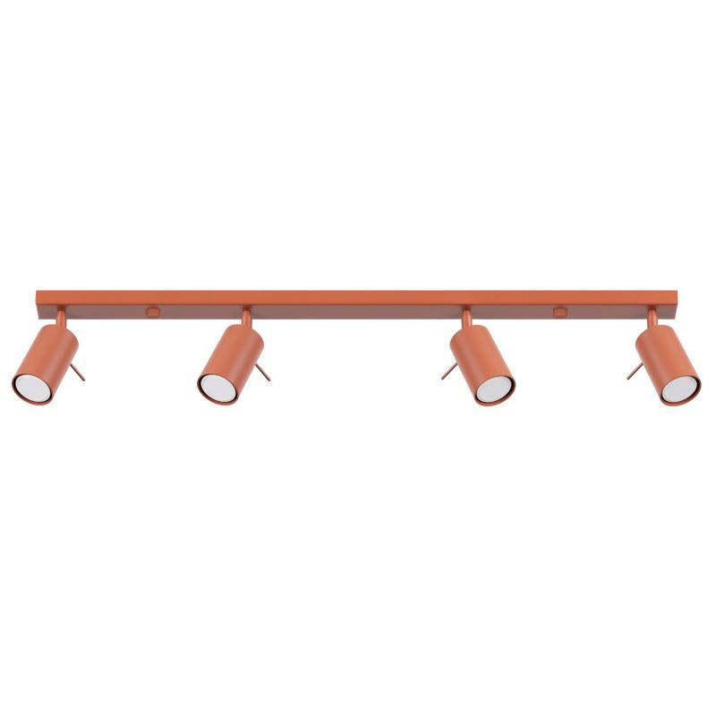 Spot sufitowy Sollux Lighting Ring ochra czerwona 4 x GU10 x IP20 wym: 17 x 81 x 6 cm - 1 szt.